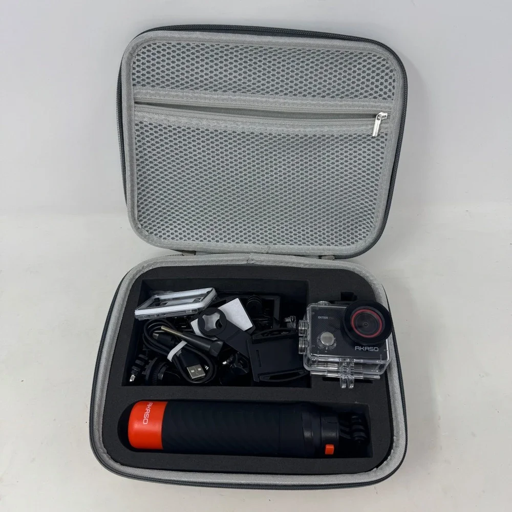 Akaso EK7000 Pro 4K Action Camera Bundle with Waterproof Case and Accessories